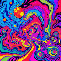 Psychedelic pop art