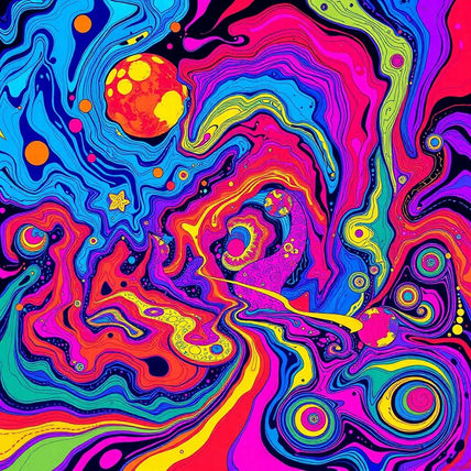 Psychedelic pop art