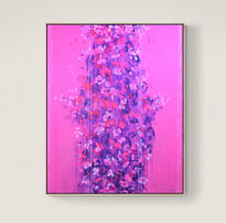 Pink abstract flowers