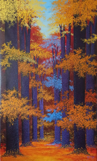 NOVIEMBRE EN LA MAÑANA Acrylic Canvas Landscaping