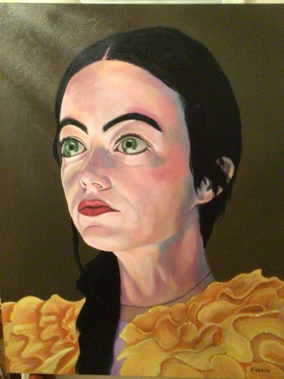 Bella Baxter en pobres criaturas Oil Canvas Portrait