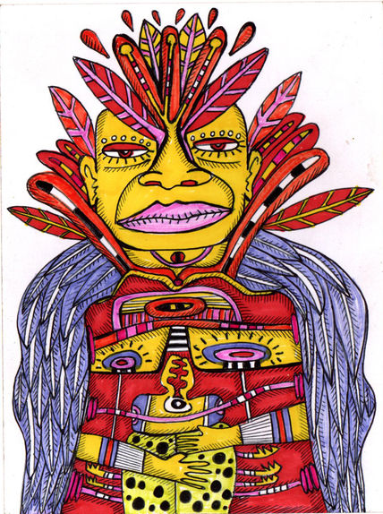 El chaman y su hijo...