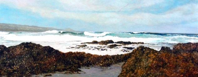 Playa del Confital (Las Palmas (G.C.) Oil Canvas Marine Painting