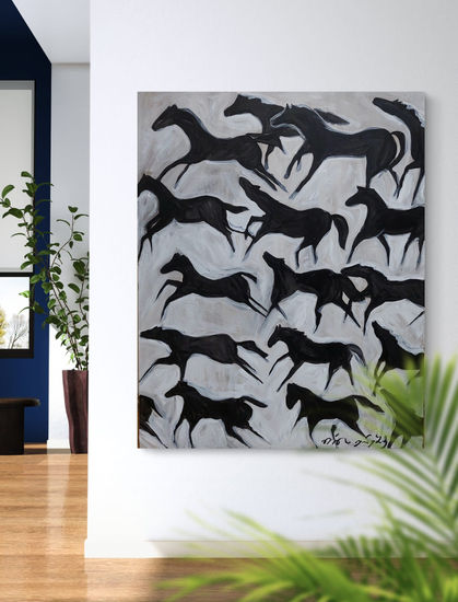 Horsera Acrylic Canvas Animals