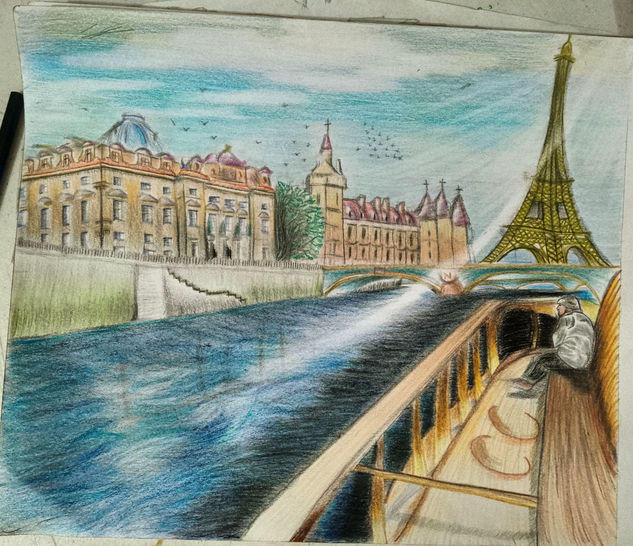 un soir sur paris Pencil