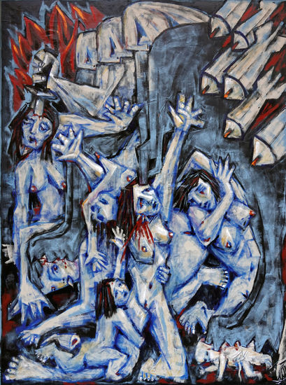 Sin Título Oil Canvas Figure Painting