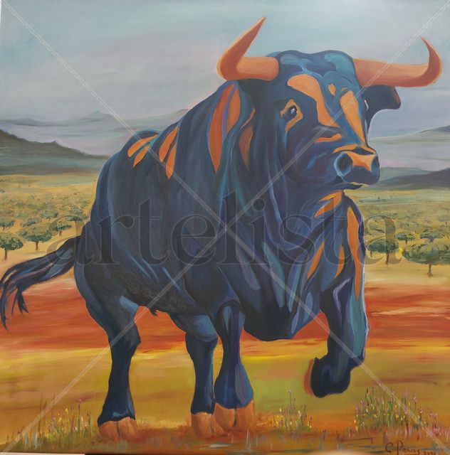 TORO EN LA DEHESA.