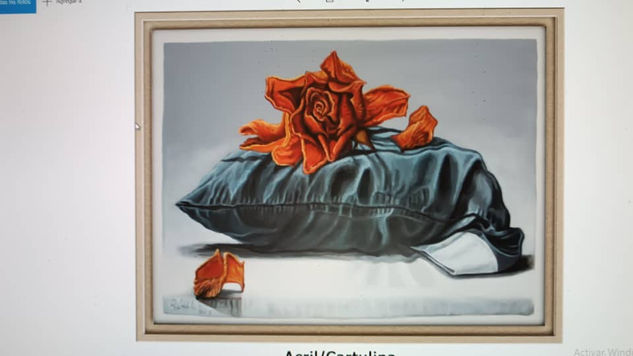 El descanso Acrylic Card Floral Painting