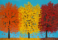 Orange, yellow and red trees