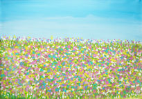 Spring meadow in...