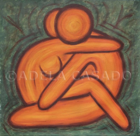 Enamorados Acrylic Canvas Nude Paintings