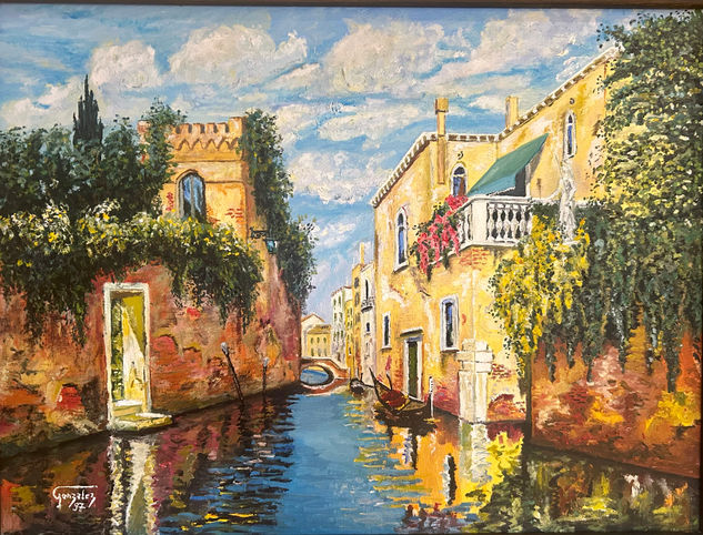 Venecia romantica Óleo Lienzo Paisaje