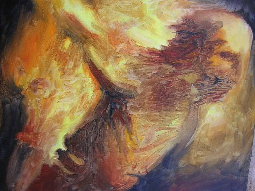 I am the flame that burns in every heart of man, and in the core of every star Oil Canvas Others