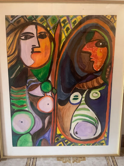 Homenaje a Picasso Óleo Cartulina Otros