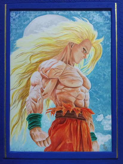 Goku2.0 Oil Canvas Portrait