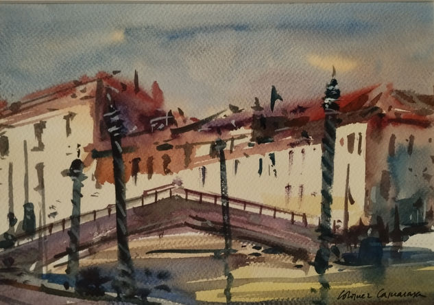 Puente veneciano Watercolour Paper Landscaping