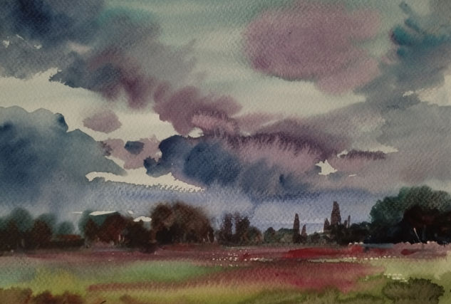 Cielo en movimiento Watercolour Paper Landscaping