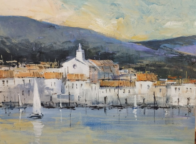 Cadaqués Acrílico Tela Paisaje