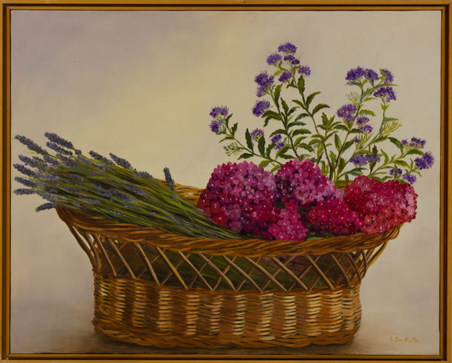 Flores Oil Panel Floral Painting