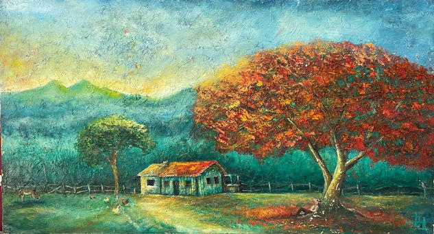 Malinche - VENDIDA Oil Canvas Landscaping
