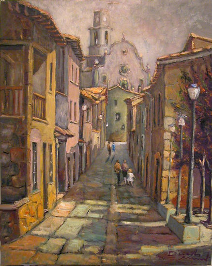 S.Boi de Llusanés Oil Canvas Landscaping