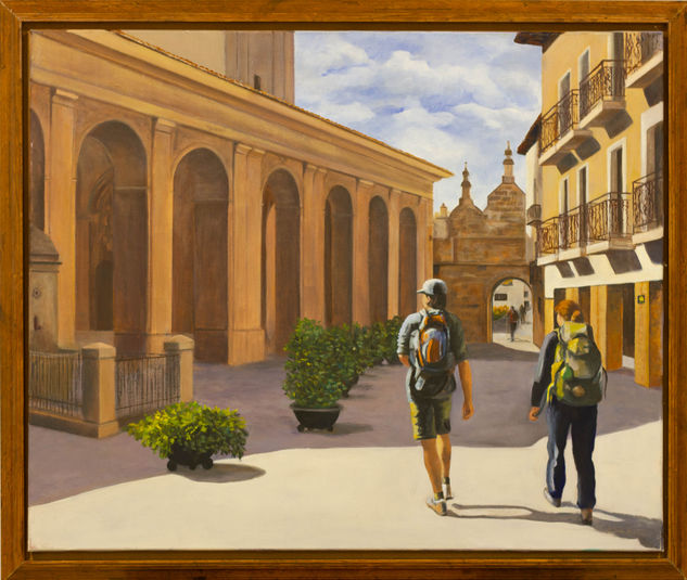 Camino de Santiago Oil Canvas Landscaping
