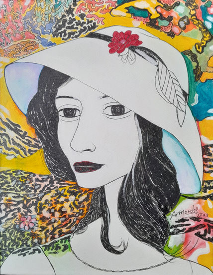 Mujer con sombrero