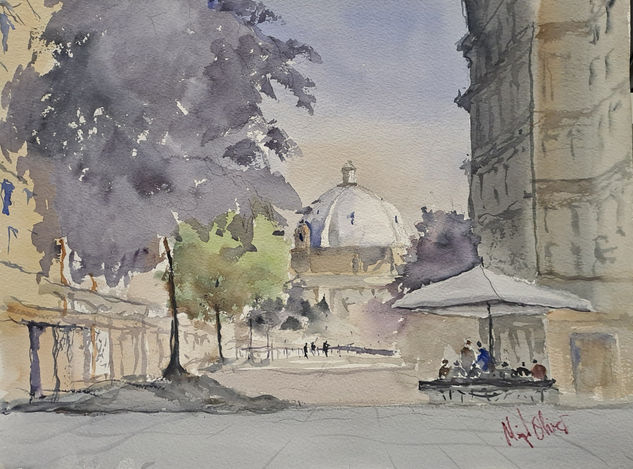 Pamplona 1 Watercolour Paper Landscaping