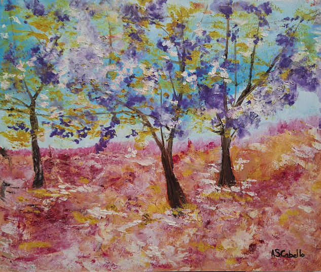 Conjunto en primavera Oil Canvas Landscaping