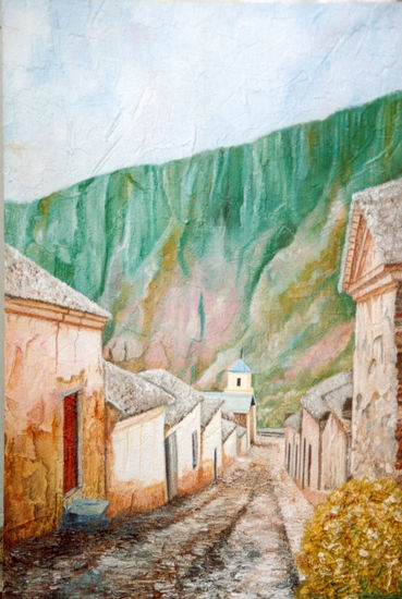 "Paisaje de iruya" Óleo Tabla Paisaje