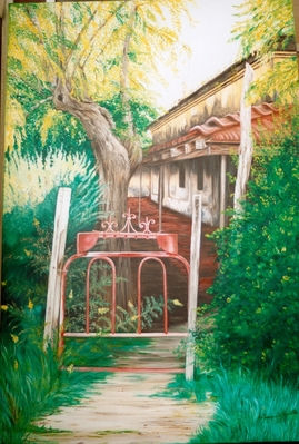 "Abandono" Óleo Lienzo Paisaje