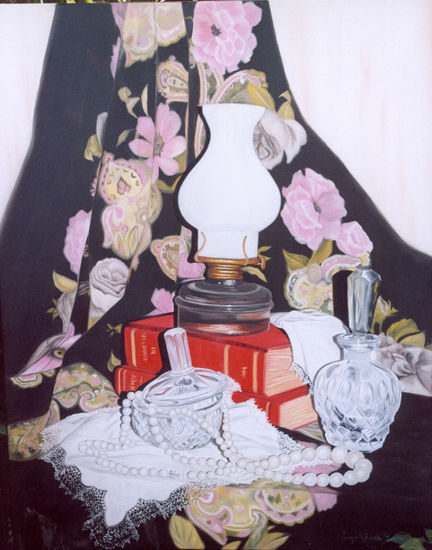 "Recuerdos de la abuela" Oil Canvas Still Life Paintings