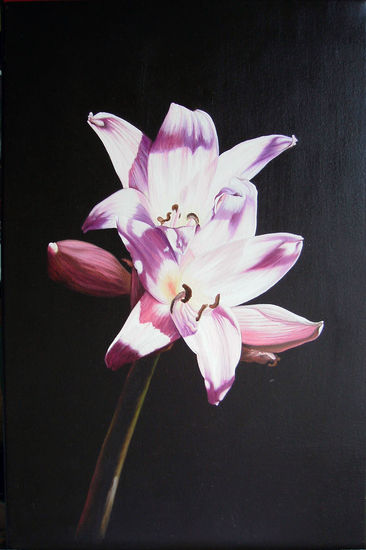 "Juli 2" Oil Canvas Floral Painting