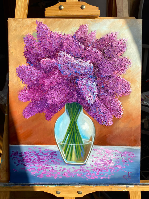 Lilac Oil painting