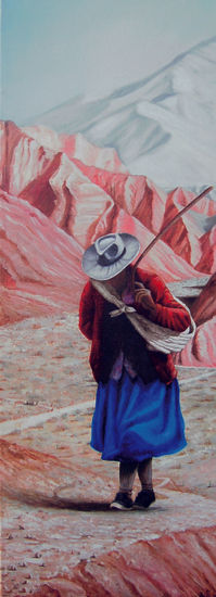 "Hacia el destino" Oil Canvas Landscaping