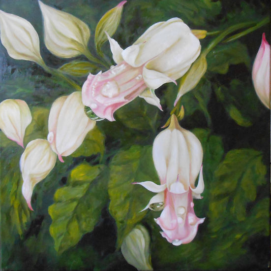 "Vignonia" Oil Canvas Floral Painting