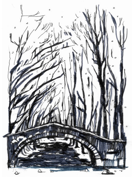 Puente en invierno