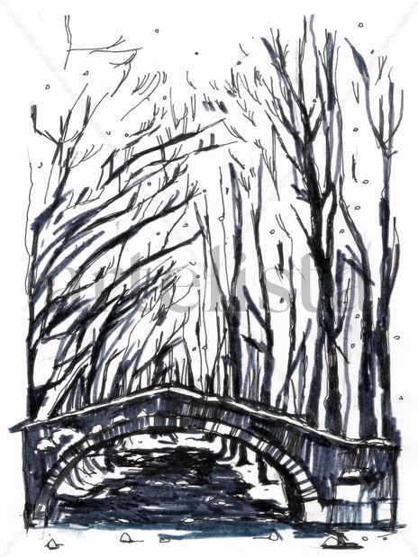 Puente en invierno