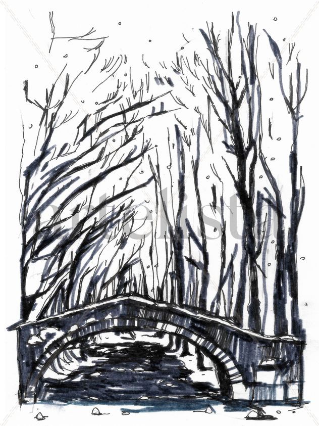 Puente en invierno