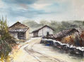 camino rural en asturias
