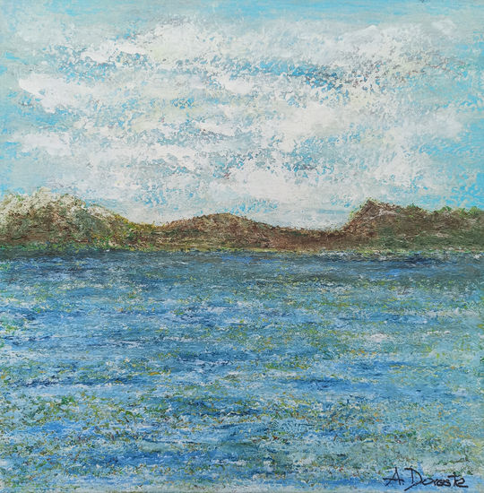 Horizonte en calma Acrylic Canvas Landscaping