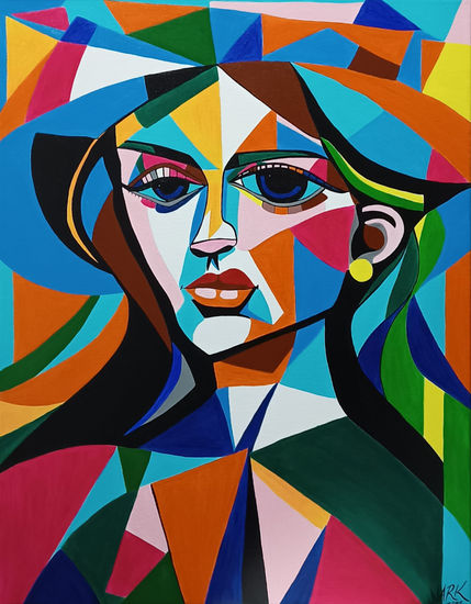 Colorful Woman Acrylic Canvas Others