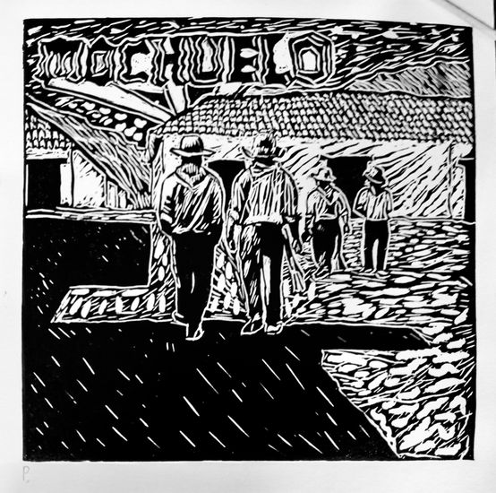 un viajecito Woodcut