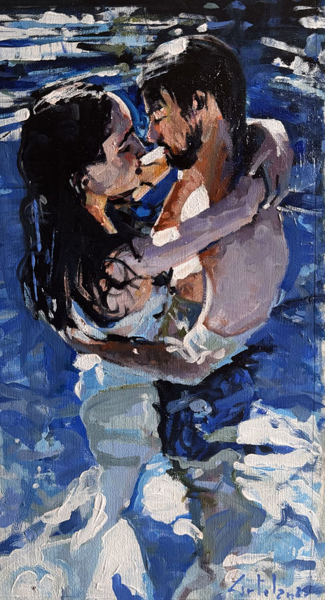 Enamorados en el mar