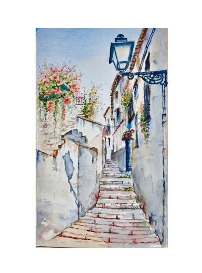 Calle del albaicín Watercolour Paper Landscaping