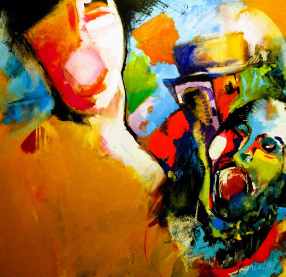 Cabaret 2 Óleo Lienzo Figura