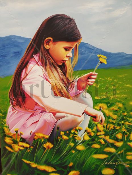 Recojiendo flores...