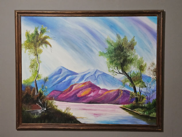 La Patagonia Óleo Tela Paisaje