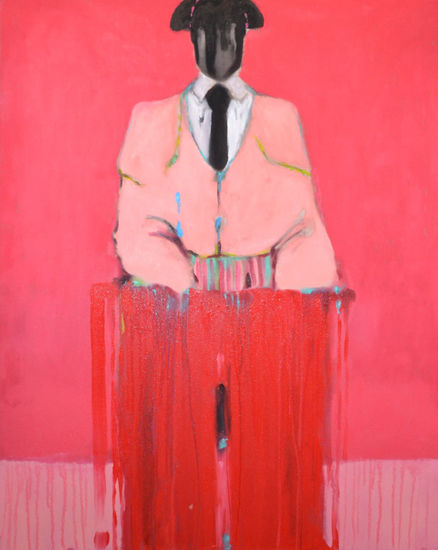 The Silent Matador Acrylic Canvas Figure Painting