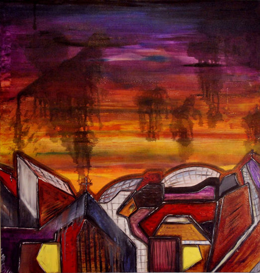 Ciudad maravilla Mixed media Canvas Others